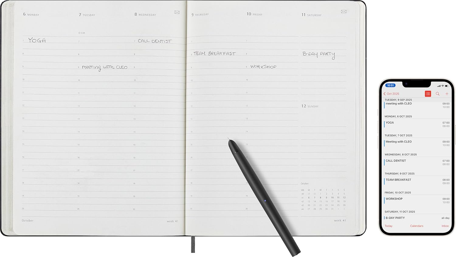 Smart Planner PRO 2025 – Wöchentlicher und monatlicher Produktivitätsplaner